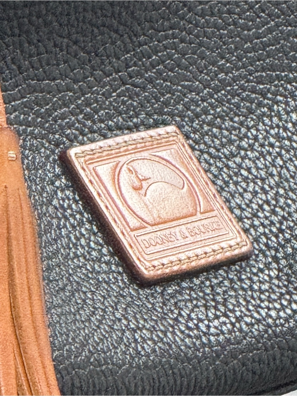 Dooney & Bourke Patterson Paige Sac Black Pebble Leather Hobo Bag - Picture 13 of 15